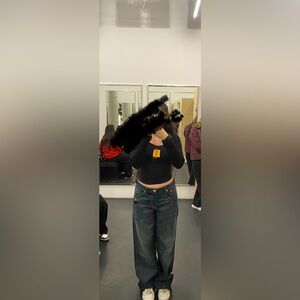 baggy low waisted jeans